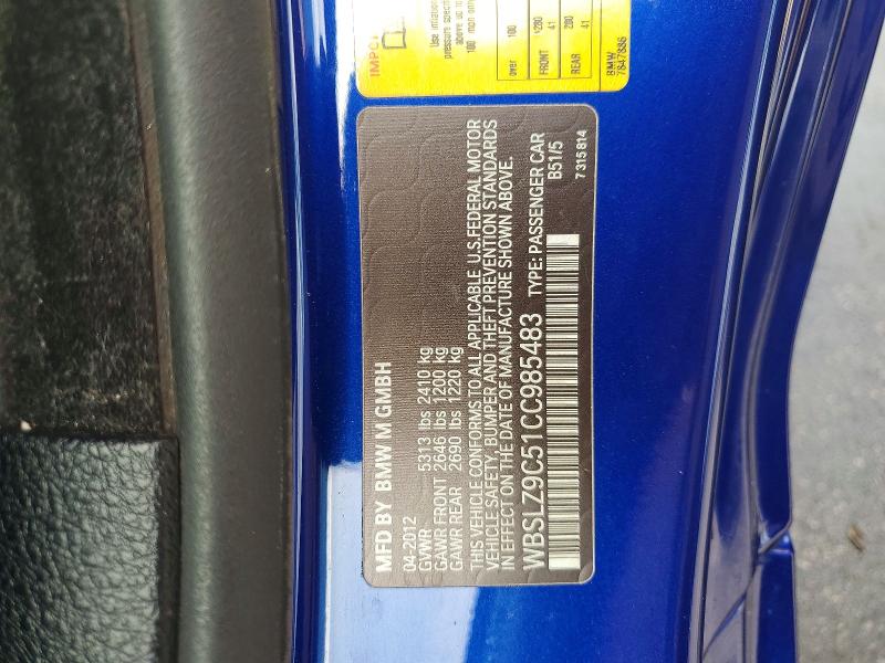 Aukcja sprzedaży 2012 Bmw M6, vin: WBSLZ9C51CC985483, numer aukcji: 67476636