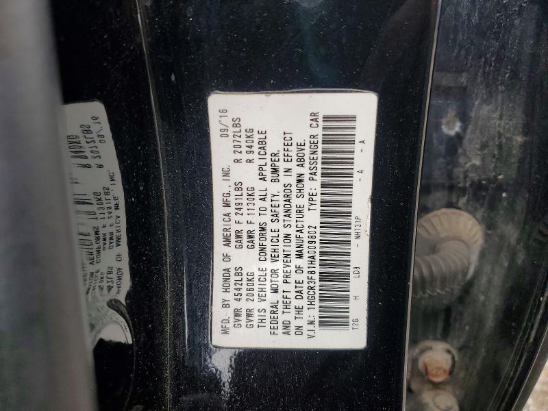 Продажа на аукционе авто 2017 Honda Accord, vin: 1HGCR3F81HA009802, номер лота: 67669786