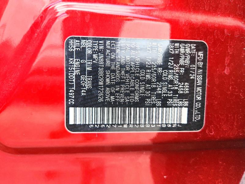 Продаж на аукціоні авто 2024 Nissan Rogue, vin: JN8BT3BB2RW172626, номер лоту: 69169696