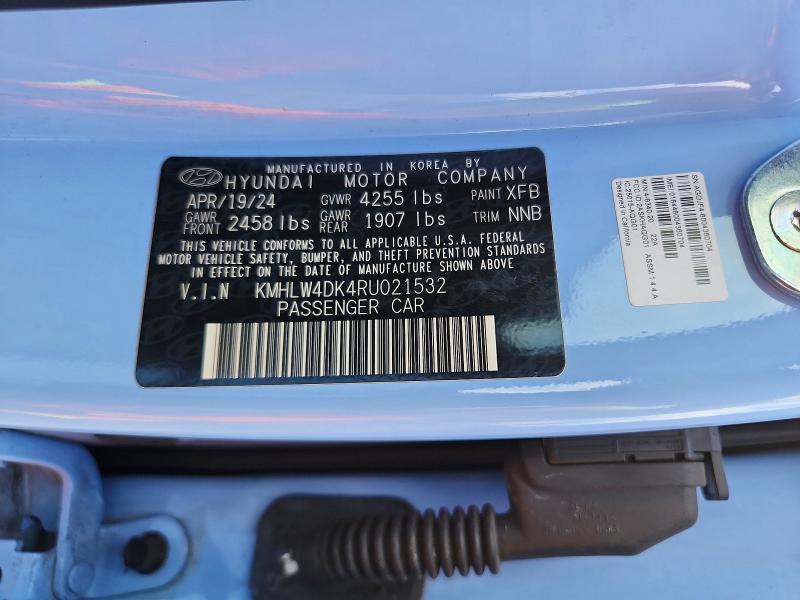 Продажа на аукционе авто 2024 Hyundai Elantra N, vin: KMHLW4DK4RU021532, номер лота: 68373356
