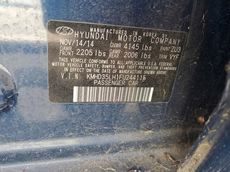70953996 :رقم المزاد ، KMHD35LH1FU244115 vin ، 2015 Hyundai Elantra Gt مزاد بيع