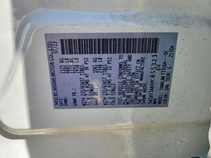 Продаж на аукціоні авто 2023 Nissan Rogue, vin: 5N1BT3AB4PC855323, номер лоту: 66453396