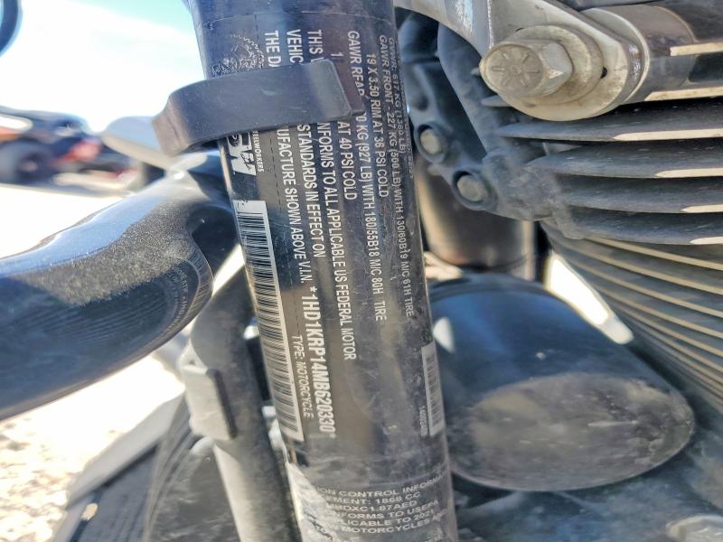 68833736 :رقم المزاد ، 1HD1KRP14MB620330 vin ، 2021 Harley-davidson Flhxs مزاد بيع
