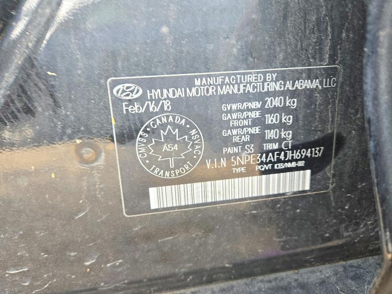 Aukcja sprzedaży 2018 Hyundai Sonata, vin: 5NPE34AF4JH694137, numer aukcji: 68028416