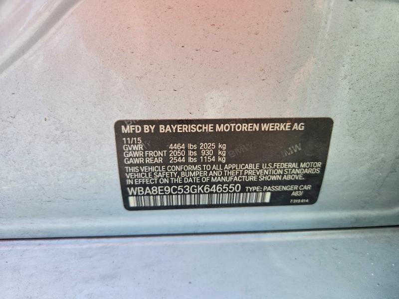 Продажа на аукционе авто 2016 Bmw 328, vin: WBA8E9C53GK646550, номер лота: 70097866