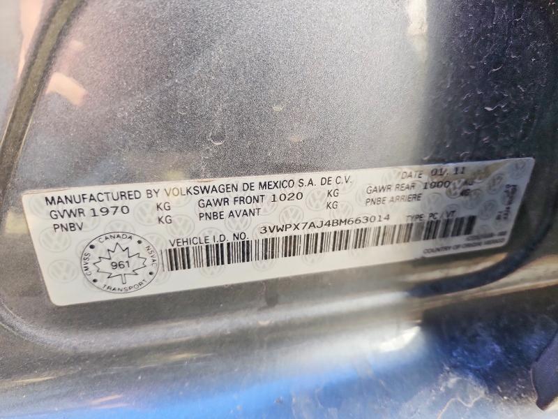 Aukcja sprzedaży 2011 Volkswagen Golf, vin: 3VWPX7AJ4BM663014, numer aukcji: 70308336