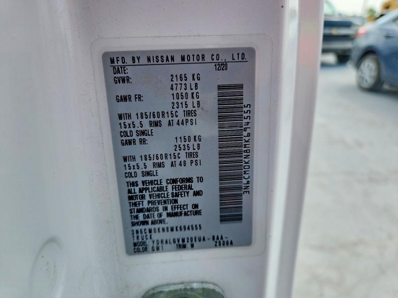 2021 Nissan Nv200 მანქანა იყიდება აუქციონზე, vin: 3N6CM0KN8MK694555, აუქციონის ნომერი: 69965686