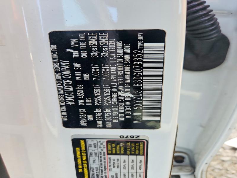 Продаж на аукціоні авто 2013 Hyundai Santa Fe Sport, vin: 5XYZU3LB3DG079352, номер лоту: 69371916