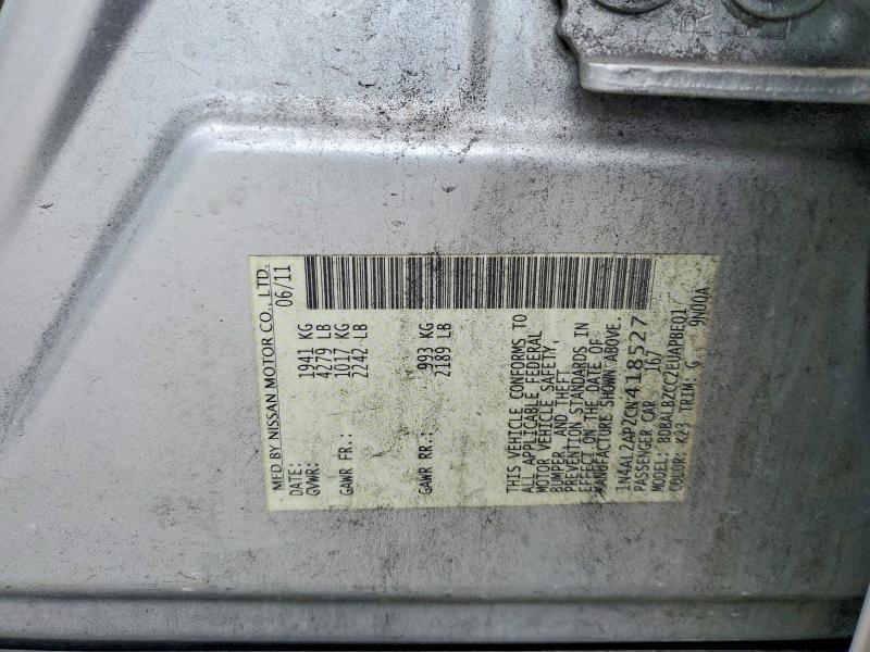 Продажа на аукционе авто 2012 Nissan Altima, vin: 1N4AL2AP2CN418527, номер лота: 69514346