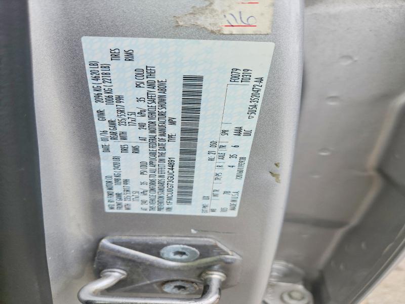 2016 Ford Escape მანქანა იყიდება აუქციონზე, vin: 1FMCU0G73GUC44891, აუქციონის ნომერი: 69732876