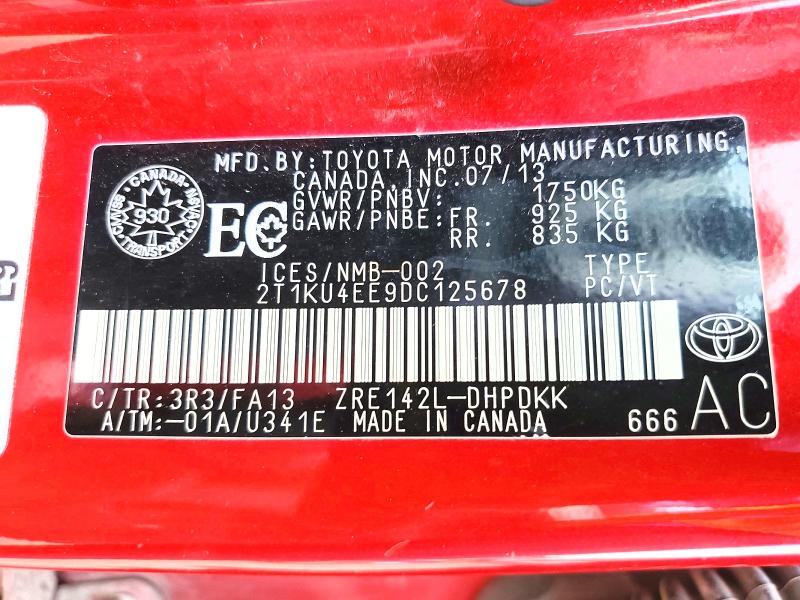 Aukcja sprzedaży 2013 Toyota Corolla Matrix, vin: 2T1KU4EE9DC125678, numer aukcji: 67684296