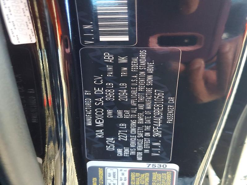 2024 Kia Forte მანქანა იყიდება აუქციონზე, vin: 3KPF44AC9RE810567, აუქციონის ნომერი: 68208806