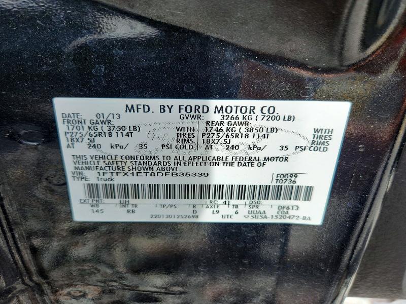 Aukcja sprzedaży 2013 Ford F150, vin: 1FTFX1ET8DFB35339, numer aukcji: 68633416