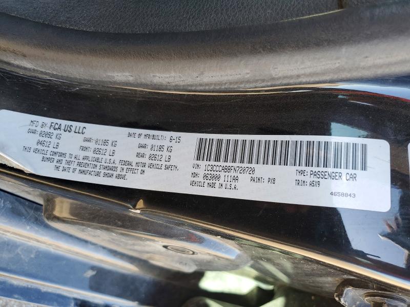 Aukcja sprzedaży 2015 Chrysler 200, vin: 1C3CCCAB8FN720720, numer aukcji: 68884136