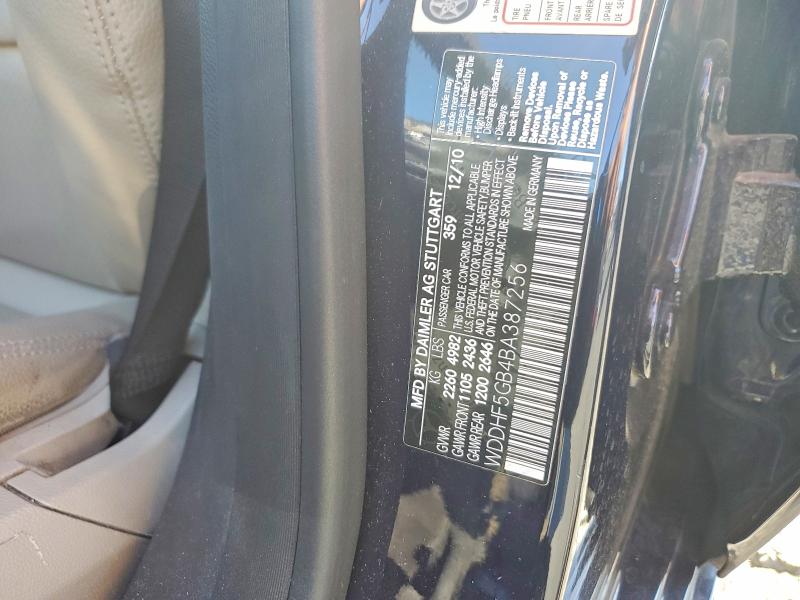 68403076 :رقم المزاد ، WDDHF5GB4BA387256 vin ، 2011 Mercedes-benz E مزاد بيع