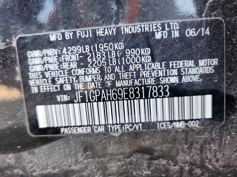 Aukcja sprzedaży 2014 Subaru Impreza, vin: JF1GPAH69E8317833, numer aukcji: 70365606