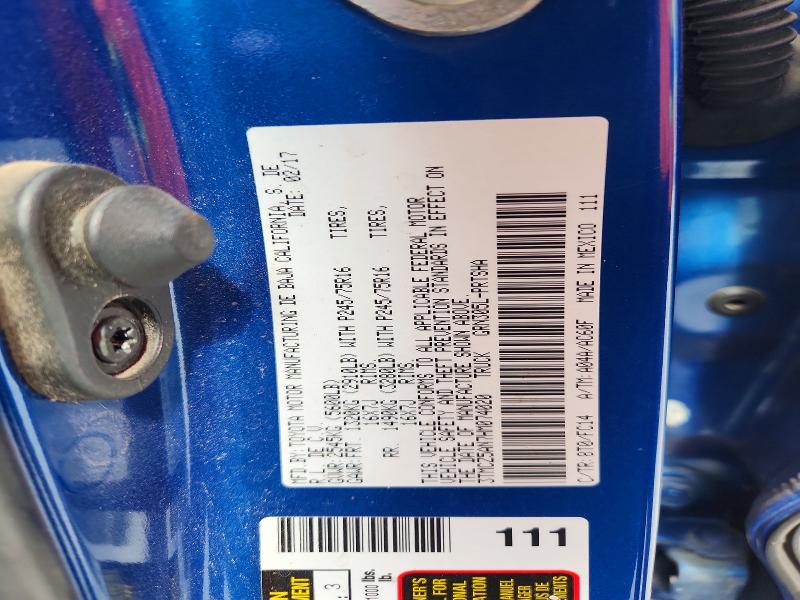 69379366 :رقم المزاد ، 3TMCZ5AN7HM074020 vin ، 2017 Toyota Tacoma مزاد بيع