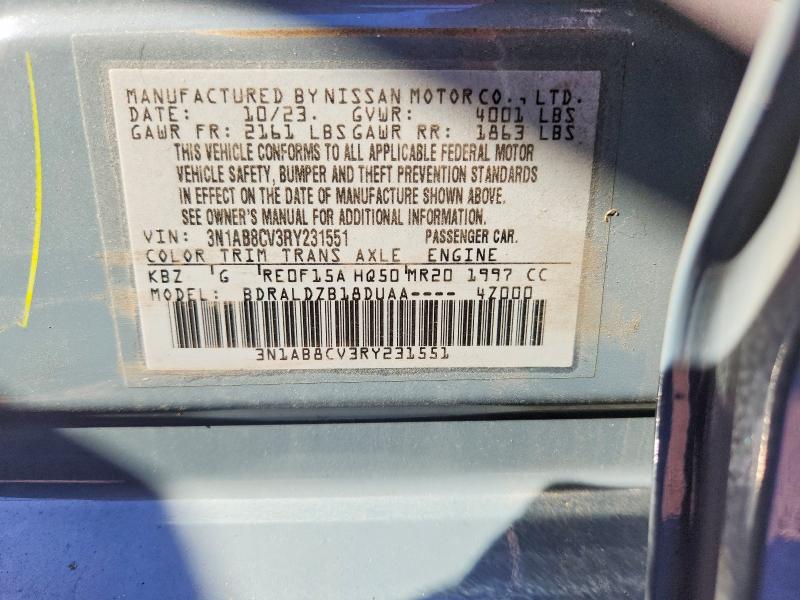 Продаж на аукціоні авто 2024 Nissan Sentra, vin: 3N1AB8CV3RY231551, номер лоту: 68667226