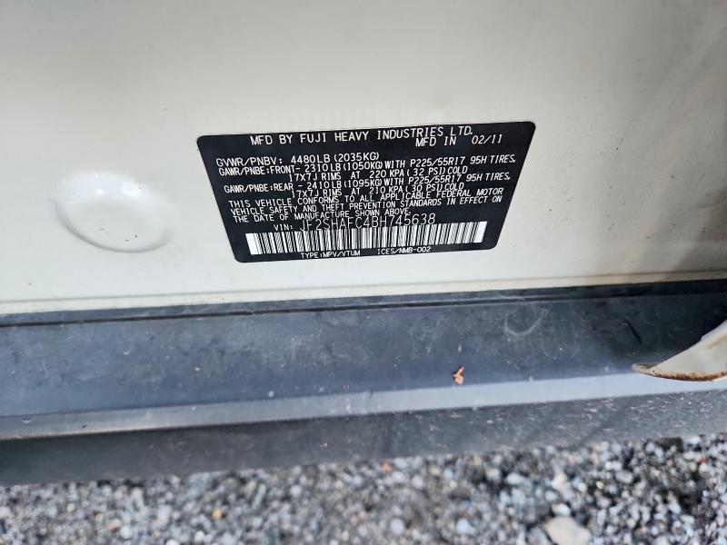 68810086 :رقم المزاد ، JF2SHAFC4BH745638 vin ، 2011 Subaru Forester مزاد بيع
