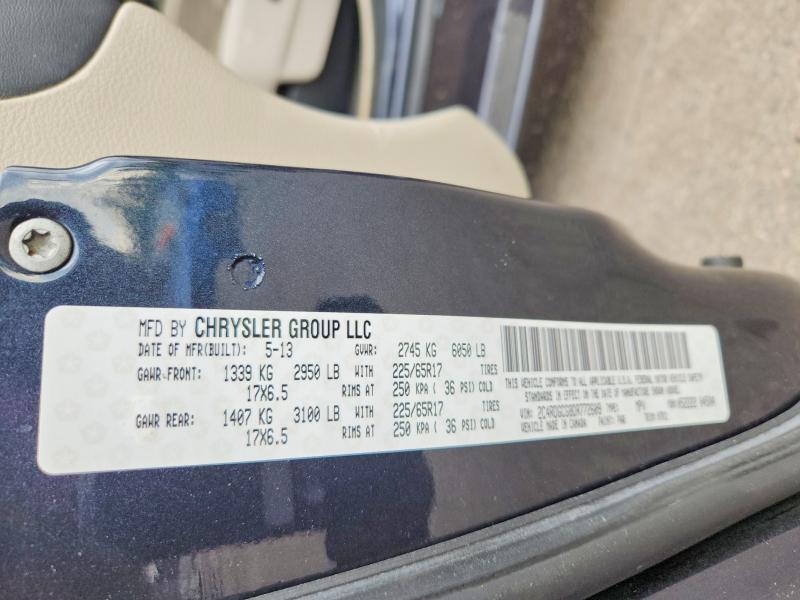 Продаж на аукціоні авто 2013 Dodge Grand Caravan, vin: 2C4RDGCG8DR772609, номер лоту: 69865956