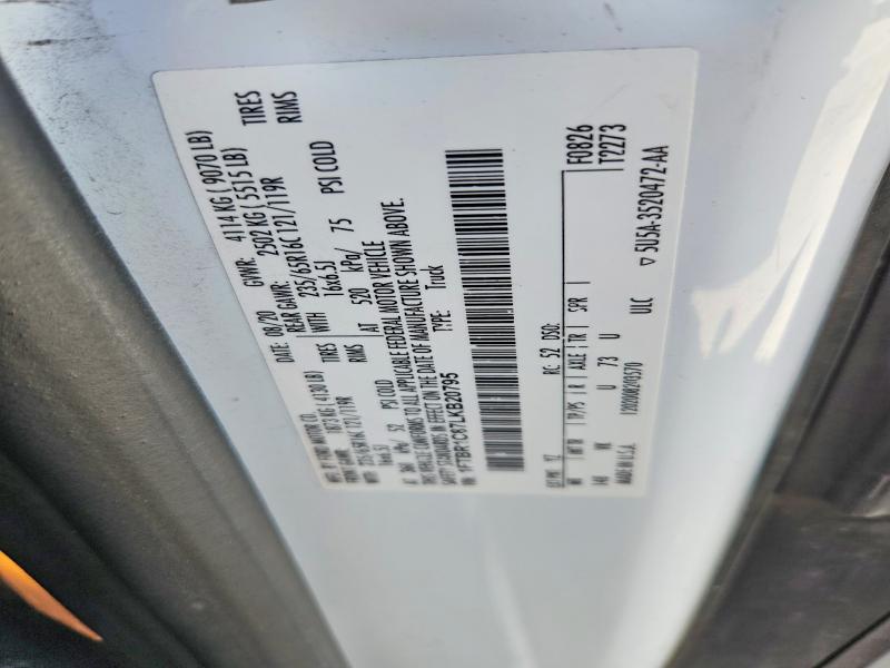 68618076 :رقم المزاد ، 1FTBR1C87LKB20795 vin ، 2020 Ford Transit مزاد بيع