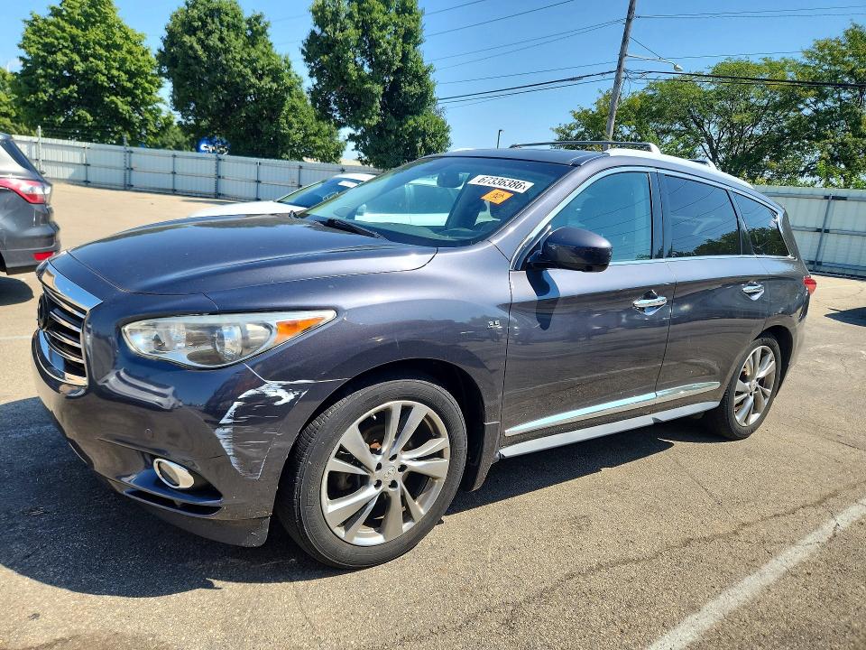 2014 Infiniti Qx60 მანქანა იყიდება აუქციონზე, vin: 5N1AL0MM2EC541352, აუქციონის ნომერი: 67336386