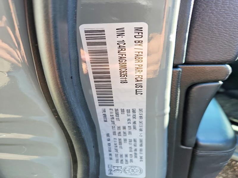 69885236 :رقم المزاد ، 1C4RJFAG8MC635118 vin ، 2021 Jeep Grand Cherokee مزاد بيع