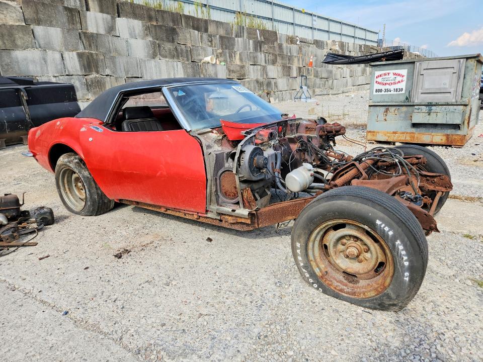 1969 Chevrolet Corvette მანქანა იყიდება აუქციონზე, vin: 194679S725987, აუქციონის ნომერი: 69519826