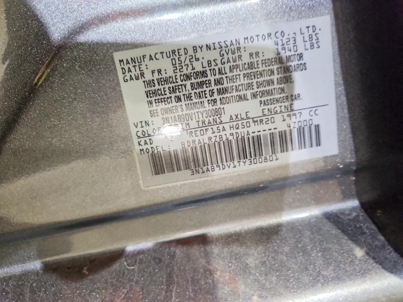 2026 Nissan Sentra მანქანა იყიდება აუქციონზე, vin: 3N1AB9DV1TY300801, აუქციონის ნომერი: 69111176