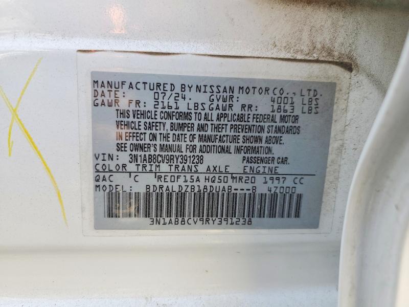 69946766 :رقم المزاد ، 3N1AB8CV9RY391238 vin ، 2024 Nissan Sentra مزاد بيع