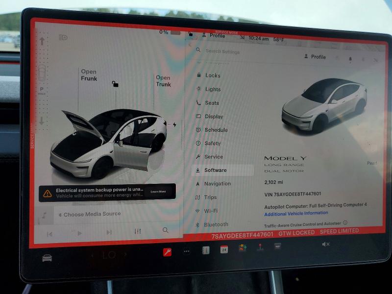 2026 Tesla Model Y მანქანა იყიდება აუქციონზე, vin: 7SAYGDEE8TF447601, აუქციონის ნომერი: 70367056