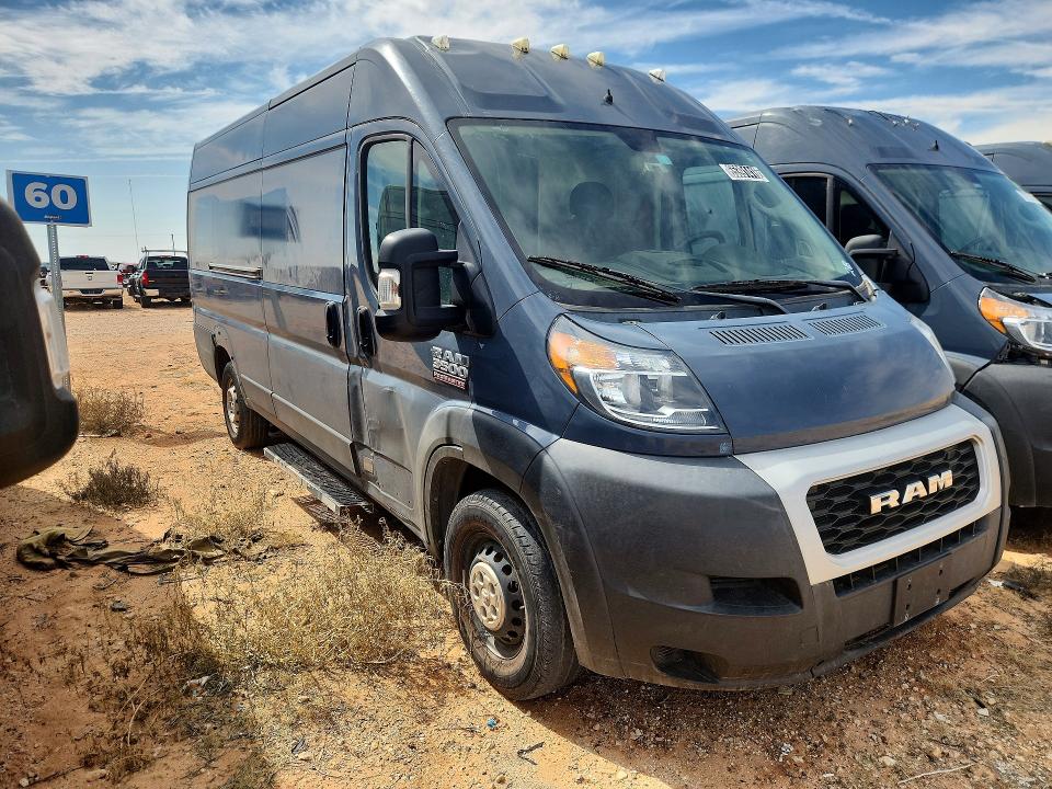 2021 Ram Promaster 3500 მანქანა იყიდება აუქციონზე, vin: 3C6FRVJG2ME503428, აუქციონის ნომერი: 65391416