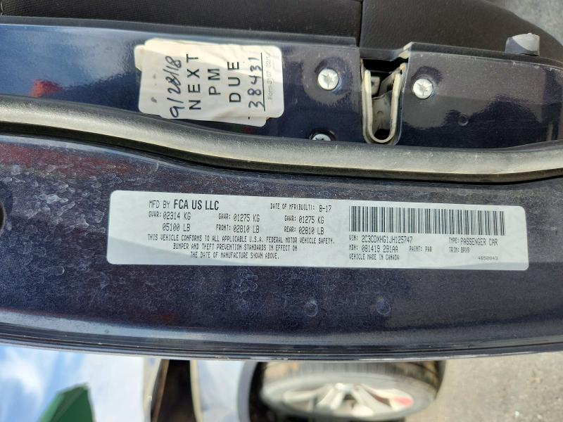 Aukcja sprzedaży 2018 Dodge Charger, vin: 2C3CDXHG1JH125747, numer aukcji: 69382456