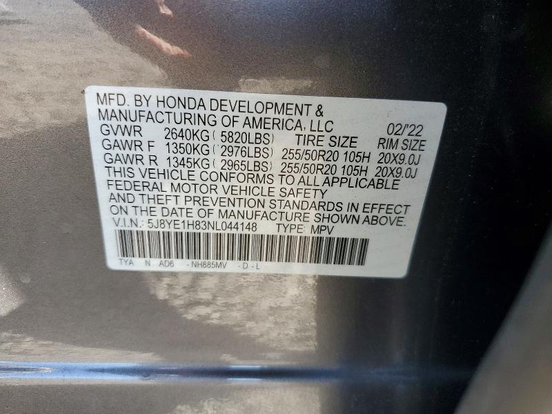 Aukcja sprzedaży 2022 Acura Mdx, vin: 5J8YE1H83NL044148, numer aukcji: 69638166