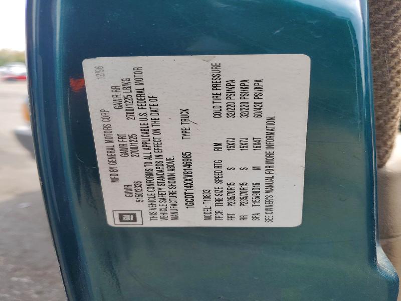 70462326 :رقم المزاد ، 1GCDT14XXV8146985 vin ، 1997 Chevrolet S Truck مزاد بيع