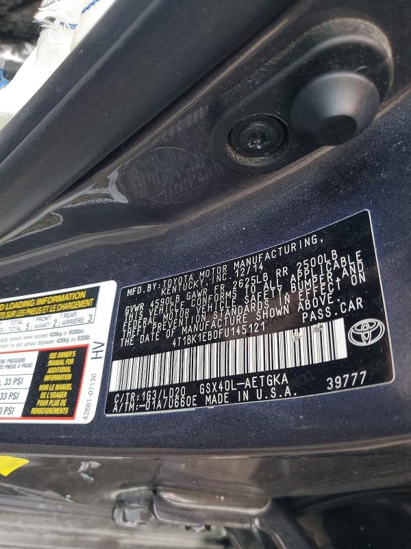 Aukcja sprzedaży 2015 Toyota Avalon, vin: 4T1BK1EB0FU145121, numer aukcji: 69395856