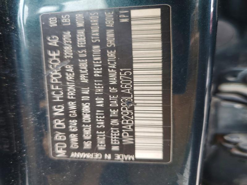 70322336 :رقم المزاد ، WP1AB29P83LA60751 vin ، 2003 Porsche Cayenne مزاد بيع