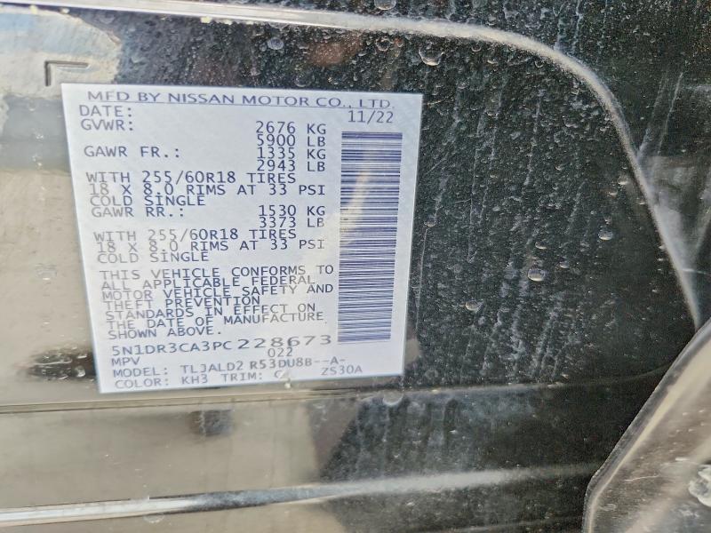 Продаж на аукціоні авто 2023 Nissan Pathfinder, vin: 5N1DR3CA3PC228673, номер лоту: 55576126