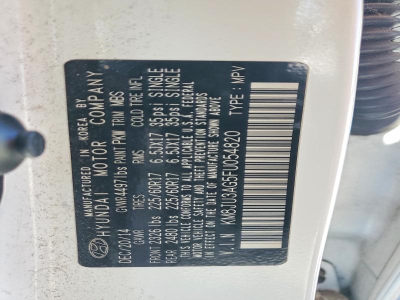 2015 Hyundai Tucson მანქანა იყიდება აუქციონზე, vin: KM8JU3AG5FU054820, აუქციონის ნომერი: 69391166