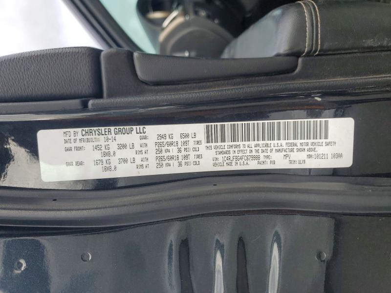 Продаж на аукціоні авто 2015 Jeep Grand Cherokee, vin: 1C4RJFBG4FC679988, номер лоту: 70737626