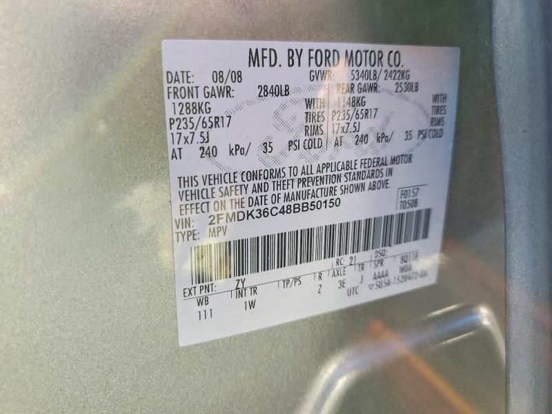 Продажа на аукционе авто 2008 Ford Edge, vin: 2FMDK36C48BB50150, номер лота: 68864086