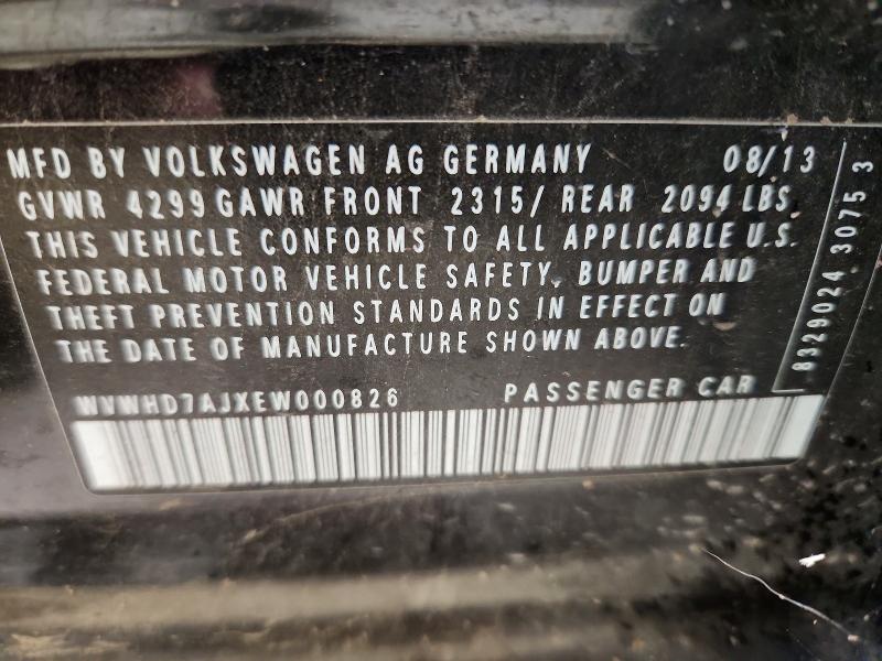 Продаж на аукціоні авто 2014 Volkswagen Gti, vin: WVWHD7AJXEW000826, номер лоту: 69928926