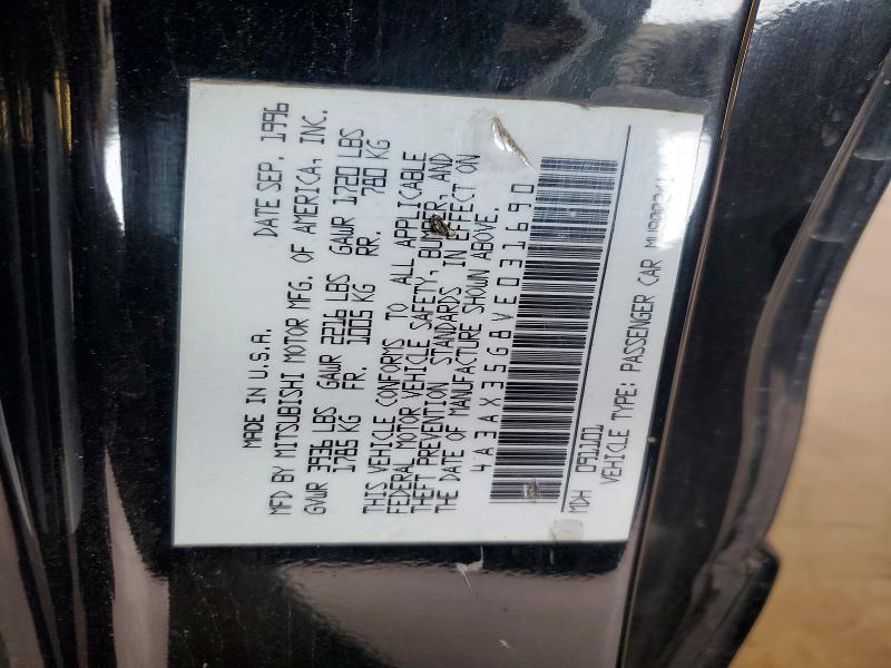 Auction sale of the 1997 Mitsubishi Eclipse, vin: 4A3AX35G8VE031690        , lot number: 69050926