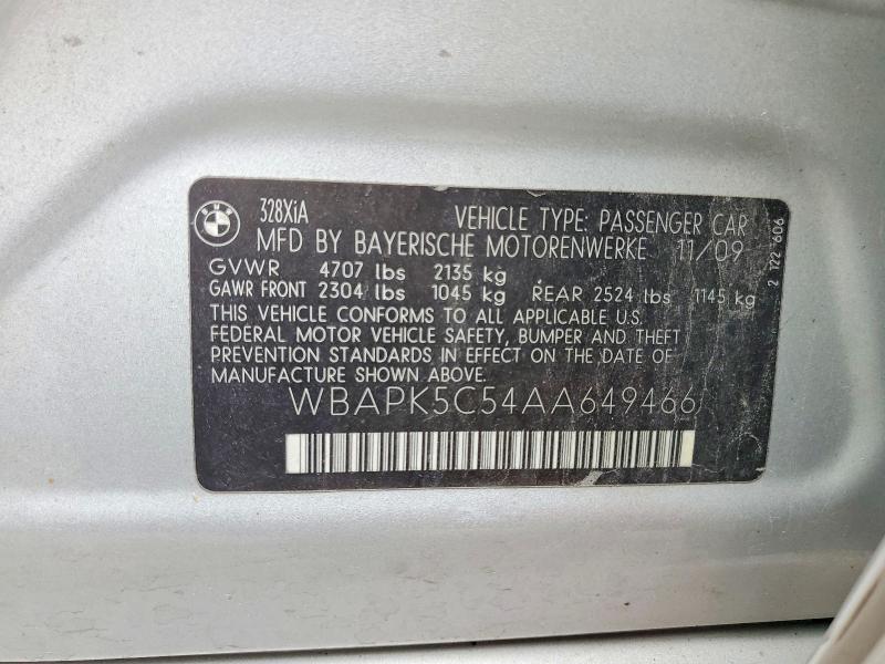 Продажа на аукционе авто 2010 Bmw 328, vin: WBAPK5C54AA649466, номер лота: 67982336