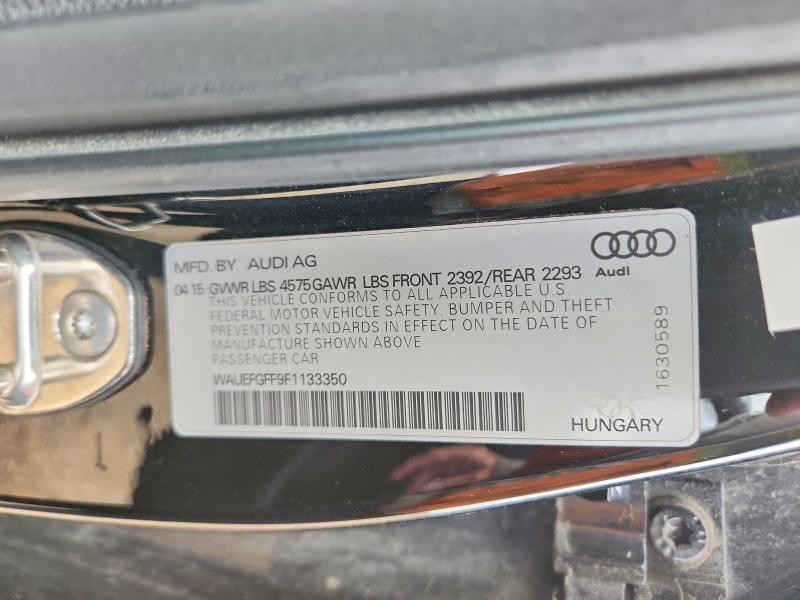 70046236 :رقم المزاد ، WAUEFGFF9F1133350 vin ، 2015 Audi A3 مزاد بيع