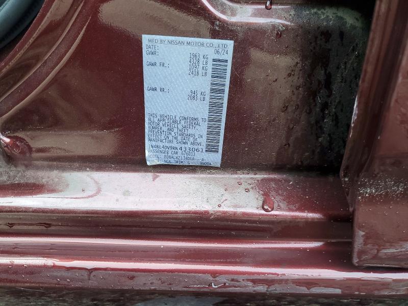 Продаж на аукціоні авто 2024 Nissan Altima, vin: 1N4BL4DV9RN433061, номер лоту: 69987396