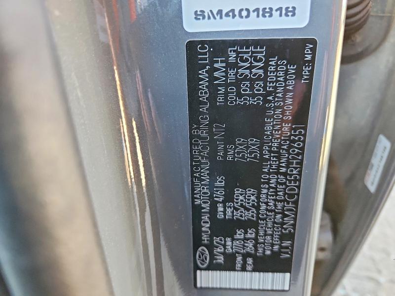 Продаж на аукціоні авто 2024 Hyundai Tucson, vin: 5NMJFCDE5RH296351, номер лоту: 67519866