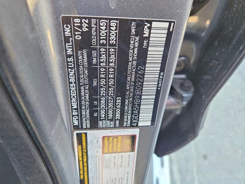 Aukcja sprzedaży 2018 Mercedes-benz Gle, vin: 4JGDA5HB9JB092762, numer aukcji: 66890846