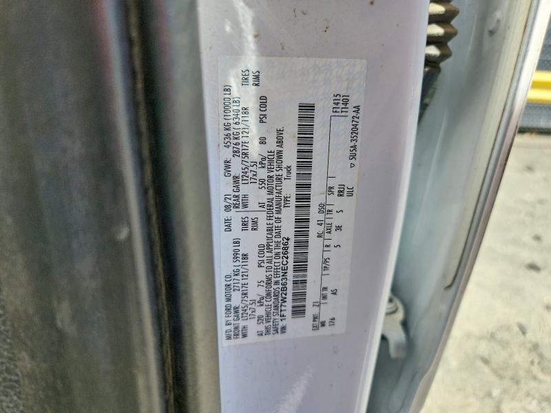 Aukcja sprzedaży 2022 Ford F250, vin: 1FT7W2B63NEC26862, numer aukcji: 68190326