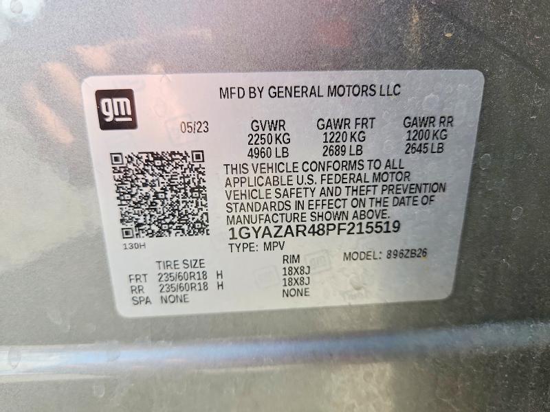 2023 Cadillac Xt4 მანქანა იყიდება აუქციონზე, vin: 1GYAZAR48PF215519, აუქციონის ნომერი: 68292736